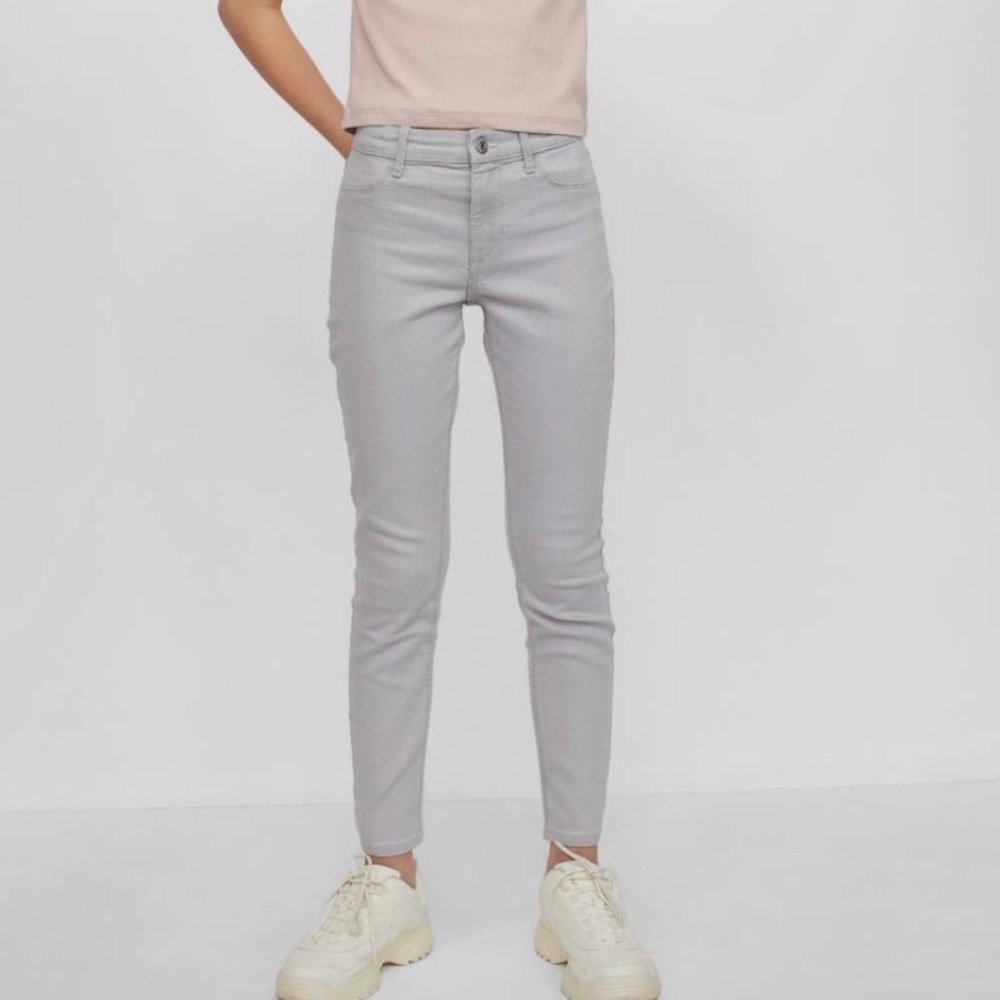 GAP Kids Mid Rise Gray Skinny Jeans